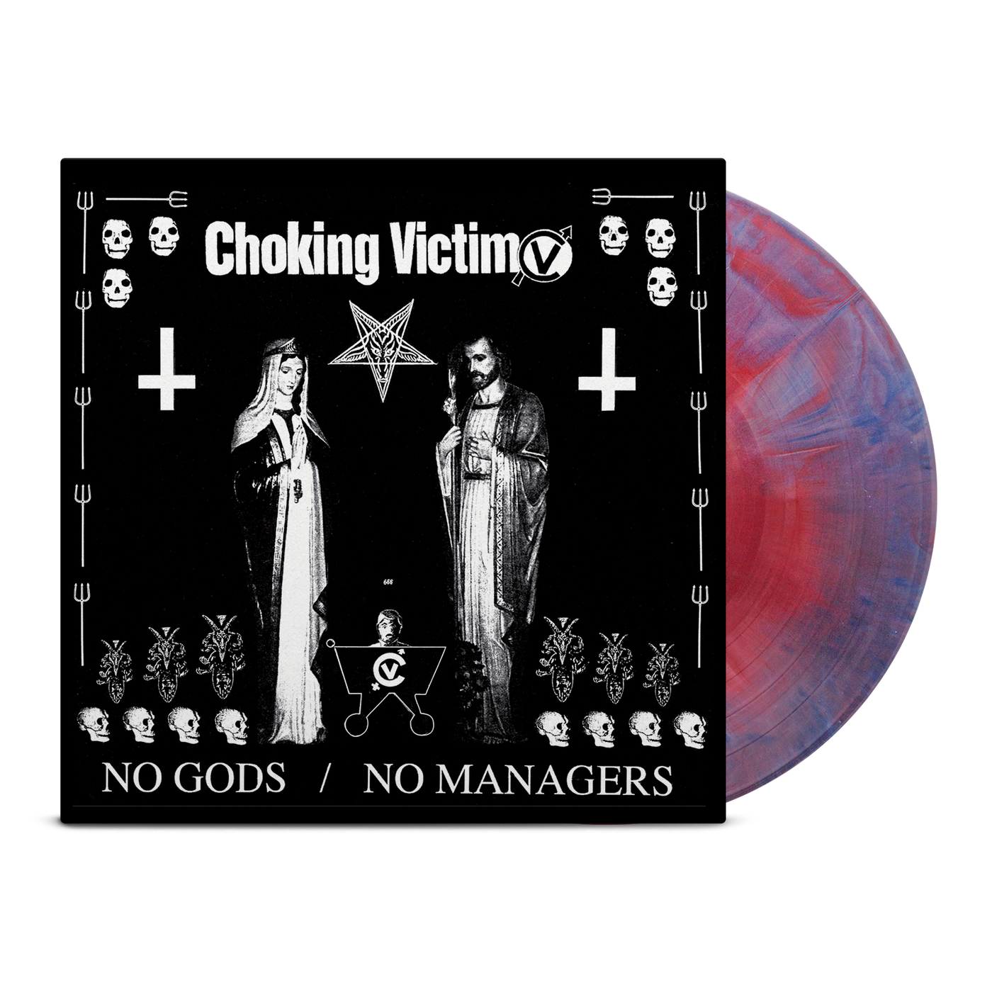 Choking Victim - No Gods / No Managers Cotton Candy Splash Vinyl