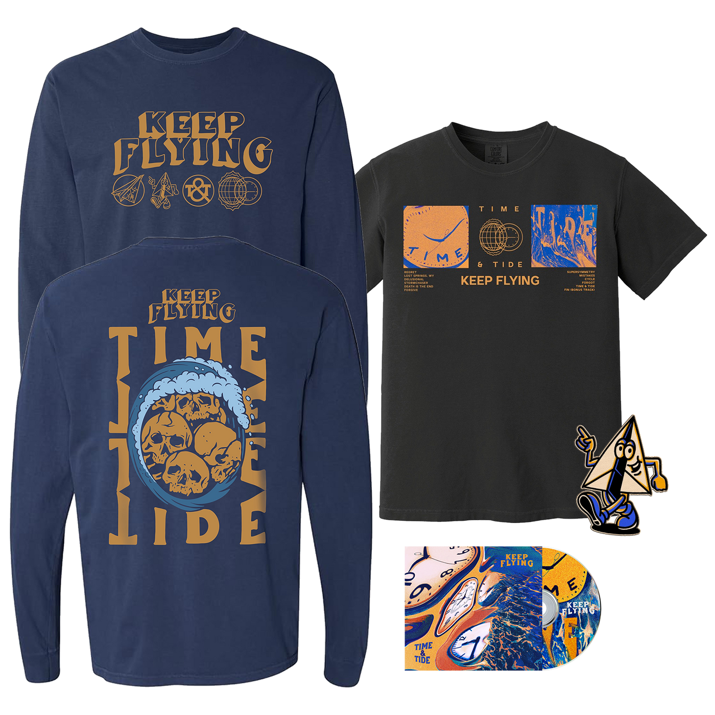 Keep Flying Time & Tide CD Bundle