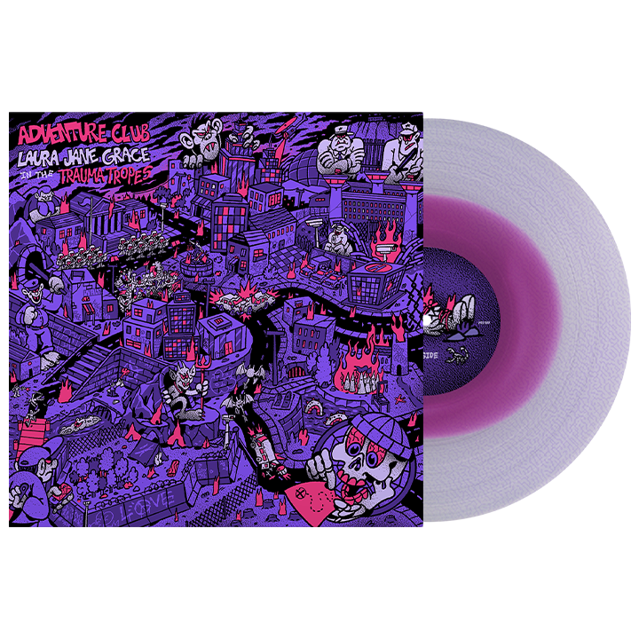 Adventure club violet in milky clear