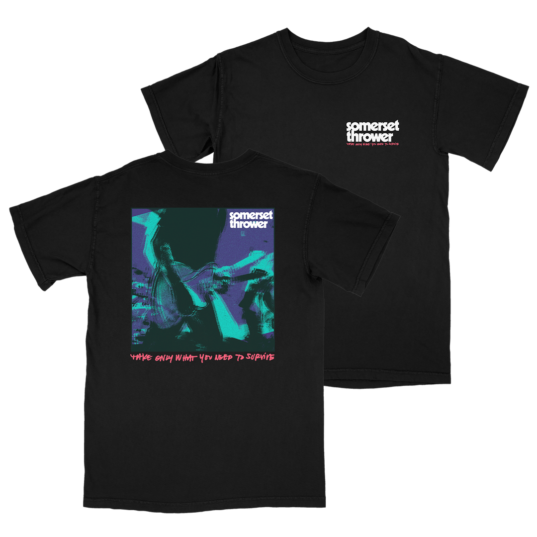 Somerset Thrower Take Only What You Need To Survive Black front/back Album T-shirt