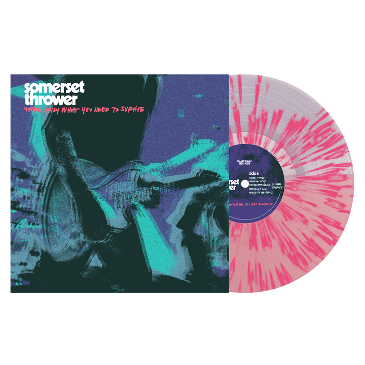 Take Only What You Need To Survive Neon Pink and Clear With Neon Pink Splatter