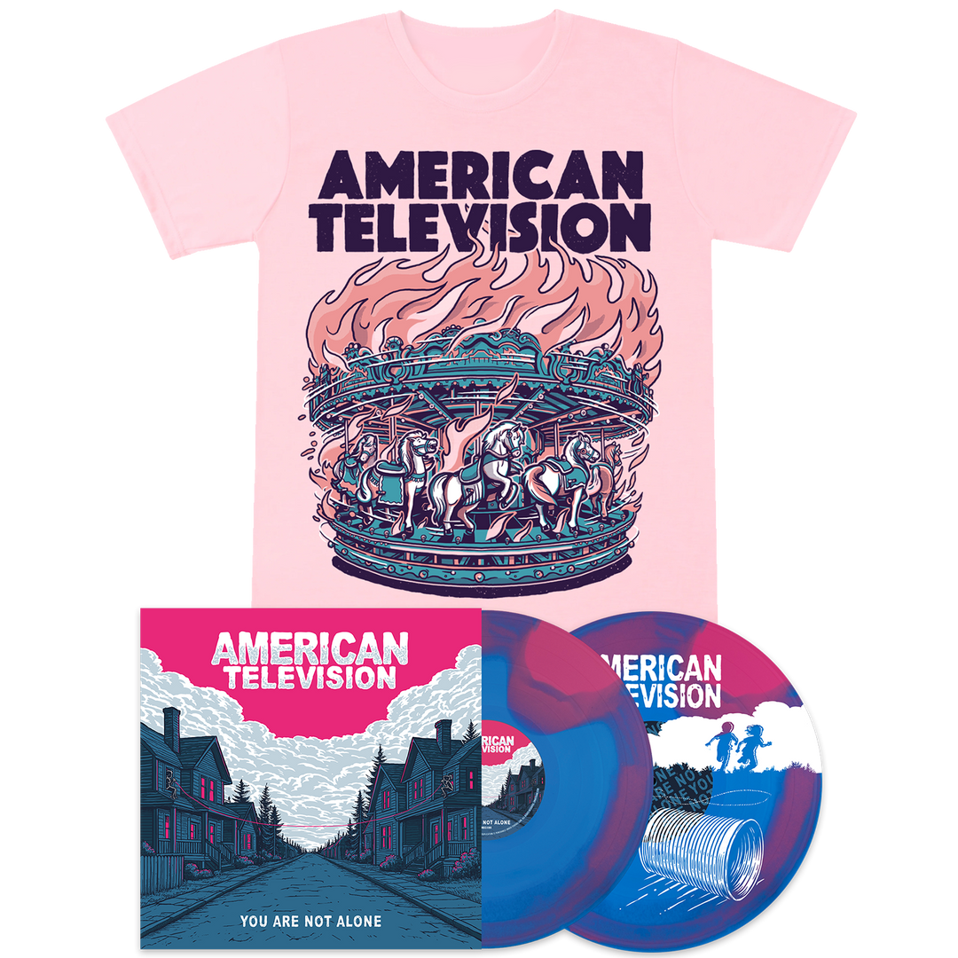 American Television pink tshirt and "You are not alone" 12" 