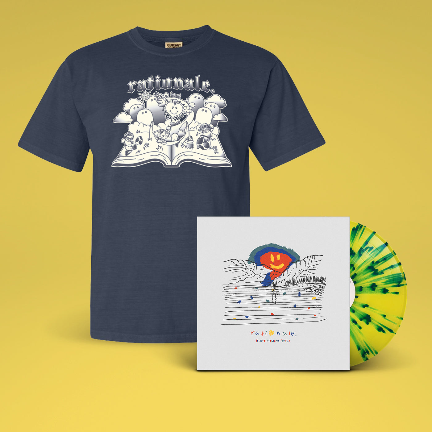 rationale. - If The Problems Persist LP + Cartoon Shirt