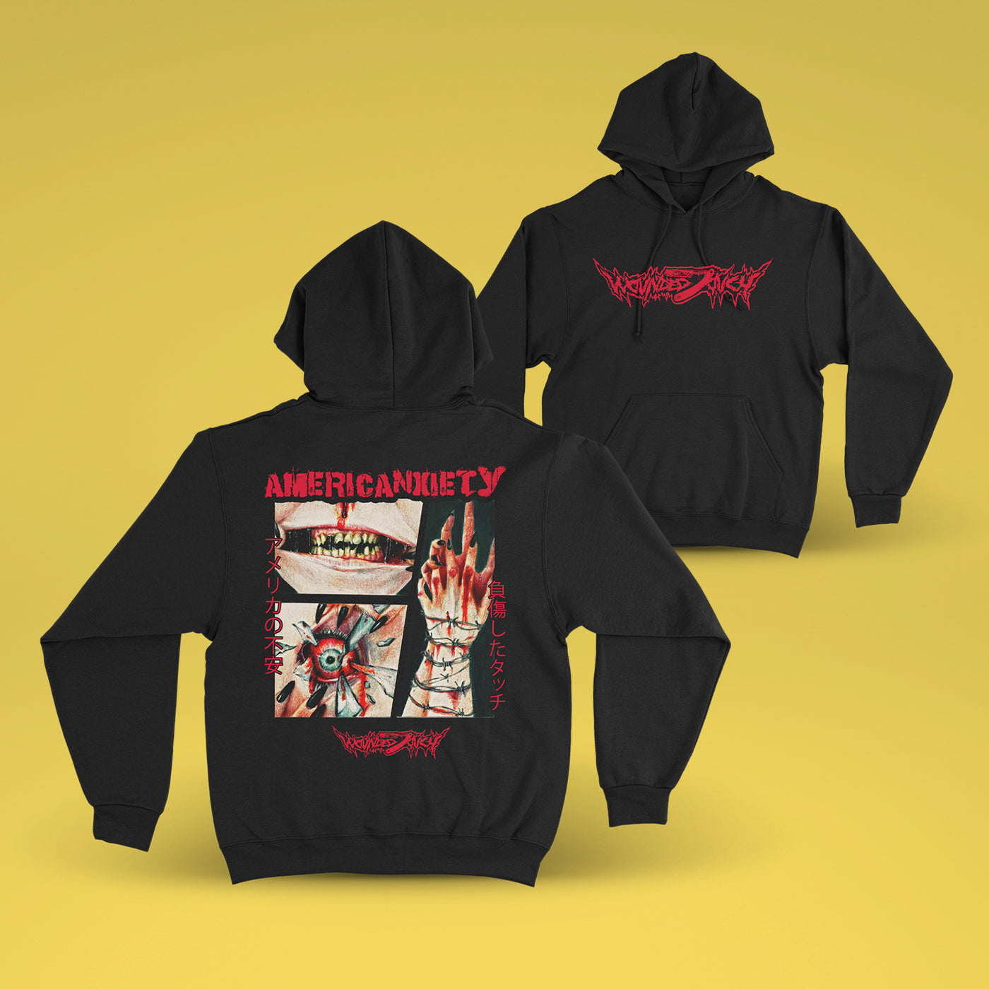 Wounded Touch - Americanxiety (Manga Version) Hoodie
