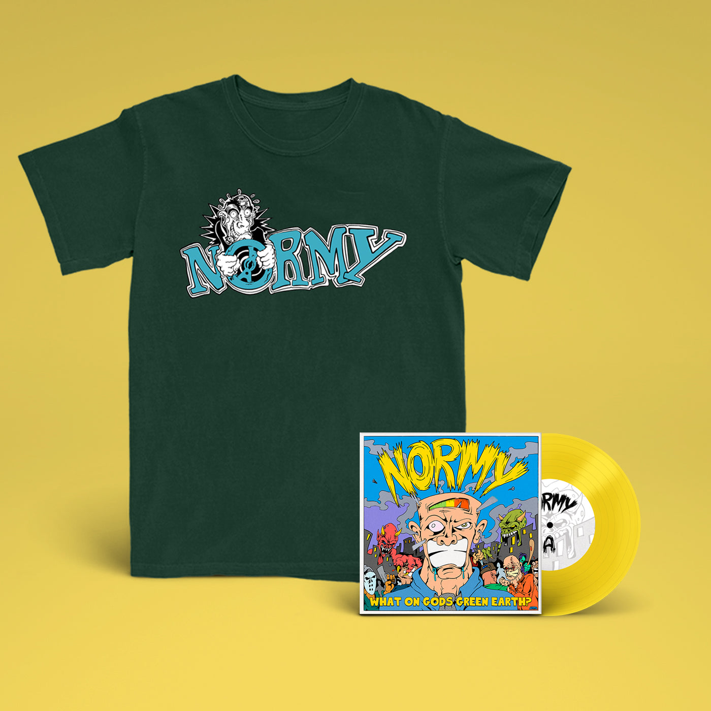 NORMY - What On Gods Green Earth 7" + NORMYfx Shirt